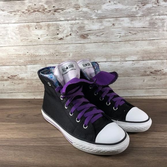 converse black purple